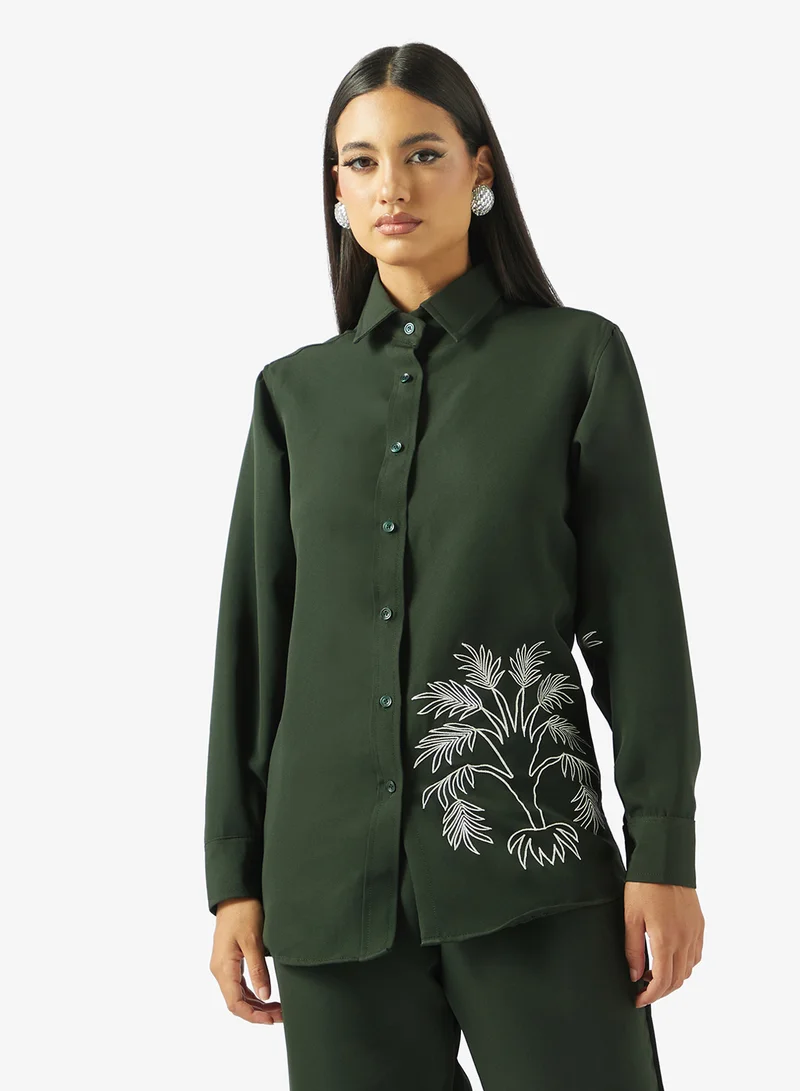 hayas closet  Printed blouse and pants set for Women | Best Price UAE